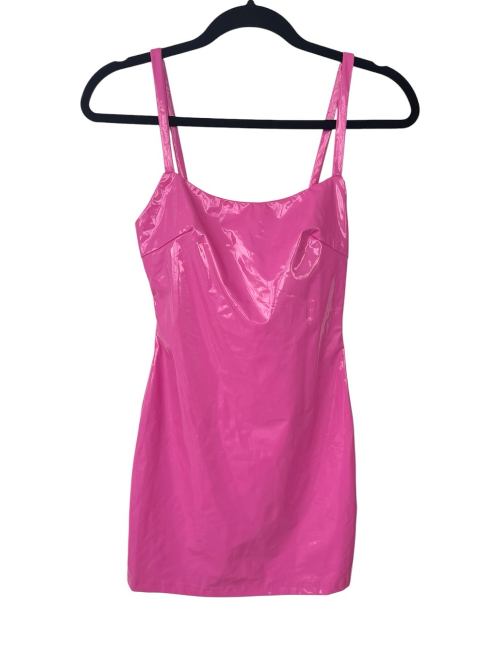 Superdown Pink Vinyl Dress